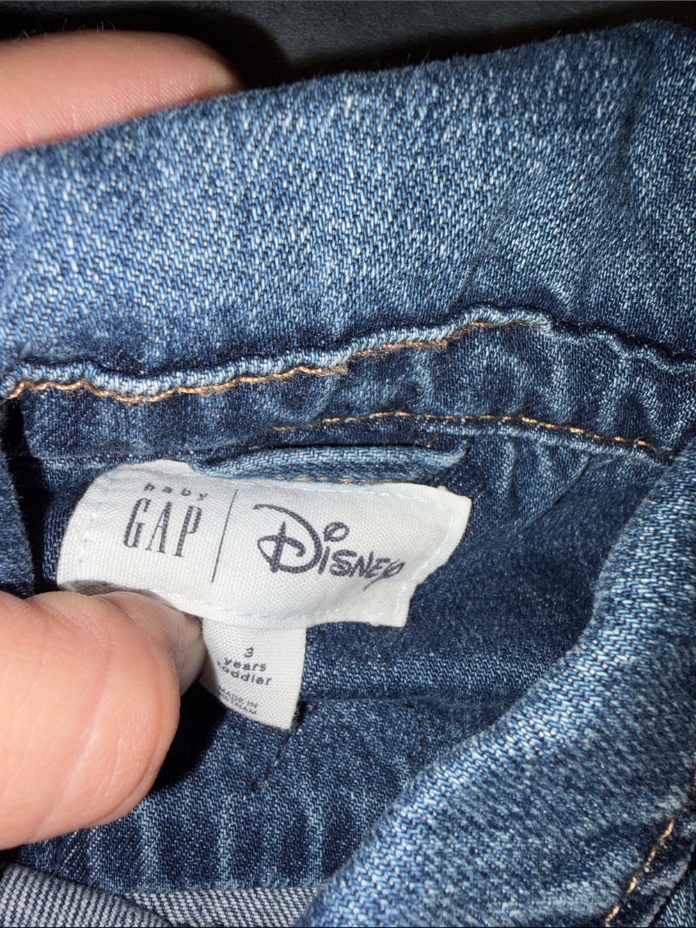 Baby Gap Disney Minnie Mouse Toddler Girls' Denim Jacket - 3T - Picture 6 of 6
